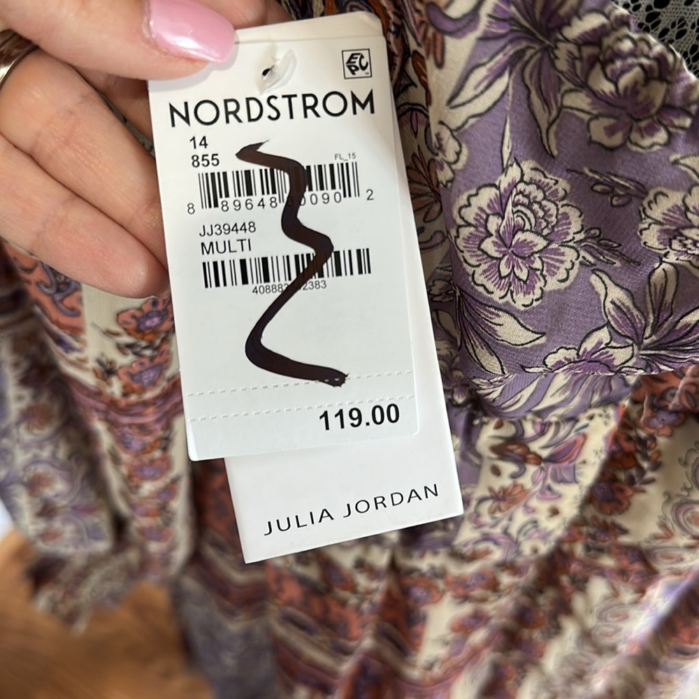 Julia Jordan NWT Multicolor Long Sleeve Dress - Picture 15 of 16